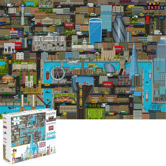 Bopster 8-Bit London Puzzle 1000 Pieces Age 8 to Adult