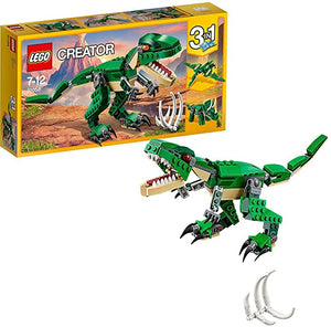 LEGO 31058 Creator Mighty Dinosaurs Toy, 3 in 1 Model, T-Rex Triceratops and Pterodactyl Age 7-12