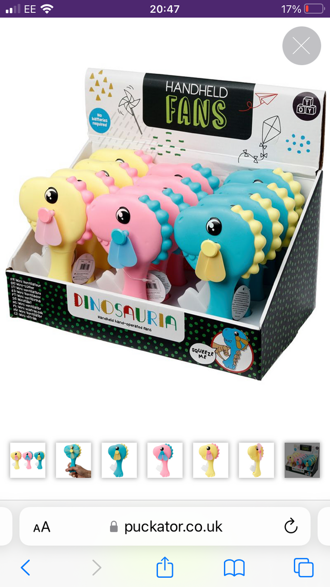 Mini Fan Xenosaurus Dinosauria Handheld Hand-Operated Dinosaur Fan – Toy-Box@hants