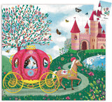 Djeco 54 Piece Silhouette Puzzles - Elise's Carriage - (5 years +) DJ07207