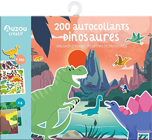 Auzou 200 Dinosaur Stickers Age 3+