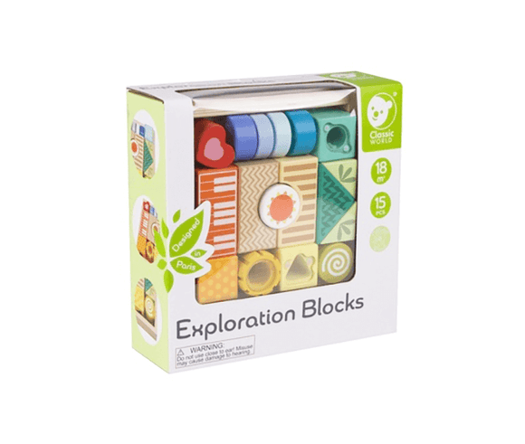 Classic World Toys Explorations Block Age 18 Months