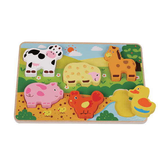 Jumini Chunky Farm Puzzle Age  tv from 12 Months