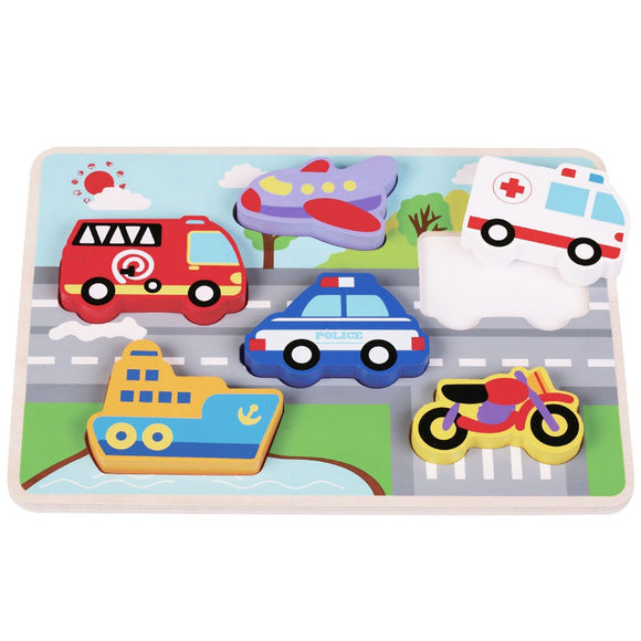 Jumini Chunky Traffic Puzzle Age from 12 months