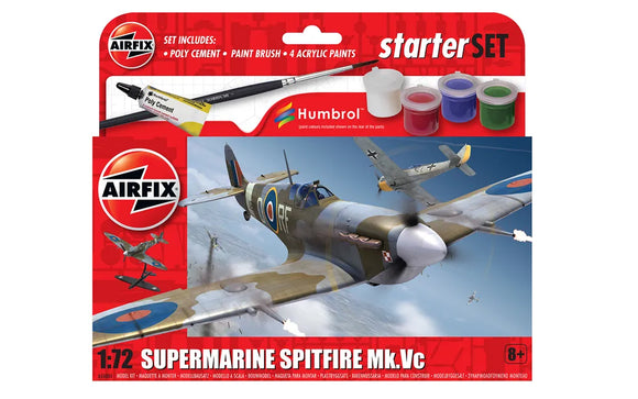 Airfix Starter Set 1.72 Supermarine Spirfire Mk Vc