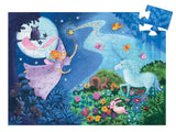 Djeco 36pcs Silhouette Puzzle - The Fairy & Her Unicorn ( 4+ Years) DJ07225