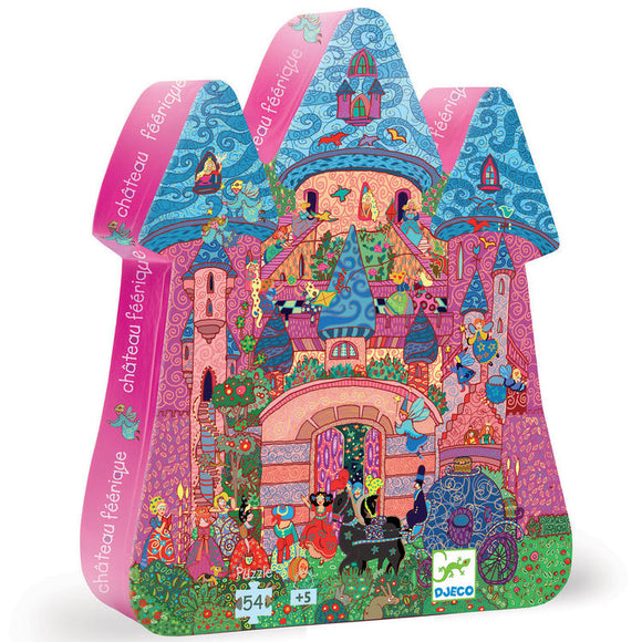 Djeco Silhouette Puzzle 54 Piece - The Fairy Castle (5yrs +) DJ07246