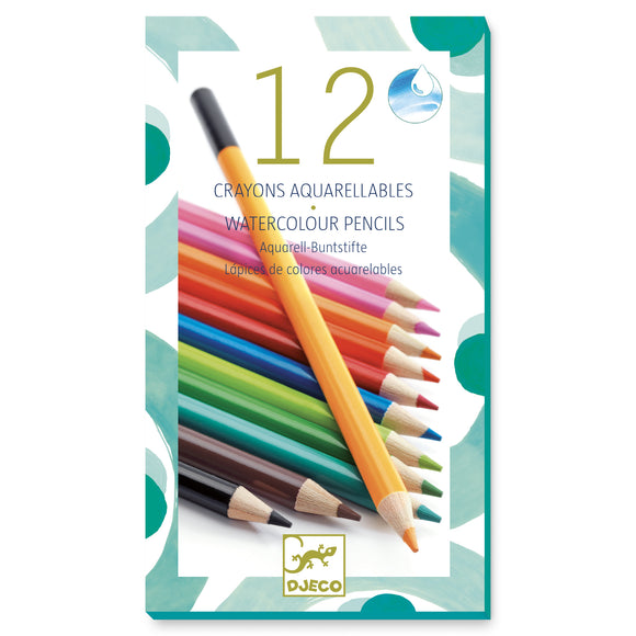 Djeco Watercolour Pencils Classic - DJ08824