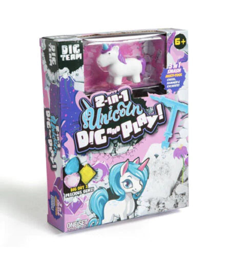 2 In 1 Unicorn Dig And Play Age 6+