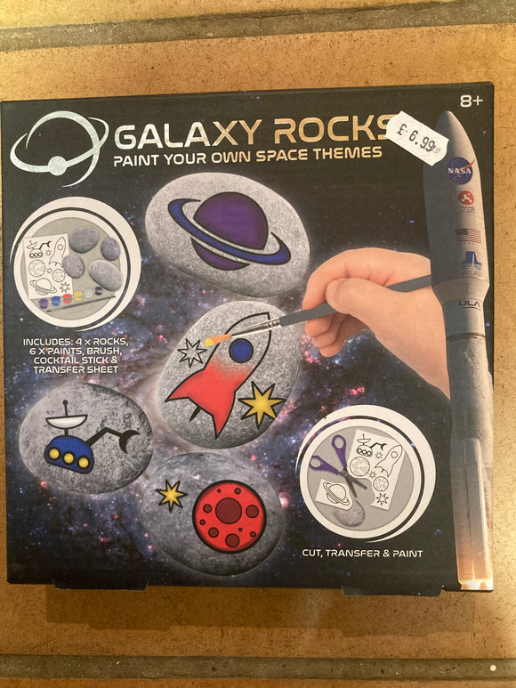 NASA Galaxy Rocks Rock Painting Age 8+