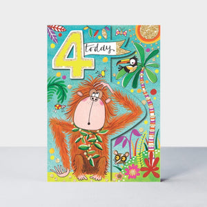 Birthday Card-Monkey 4