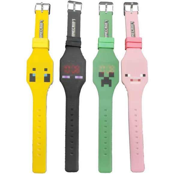 Minecraft Silicone LED Watch