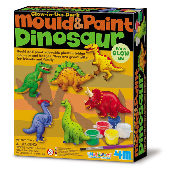 Mould and Paint Dinosaurs, 4M (5+ Years)
