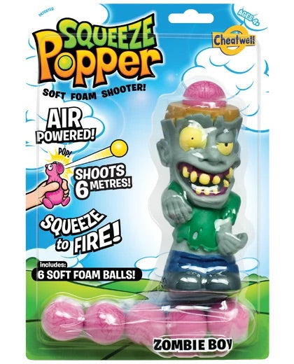 Zombie Squeeze Popper - Soft Foam Balls