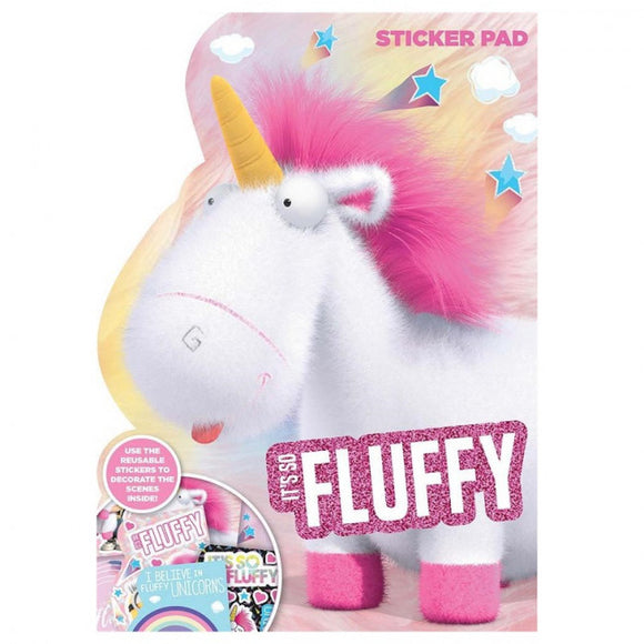 Fluffy the unicorn from Despicable Me Sticker Pad