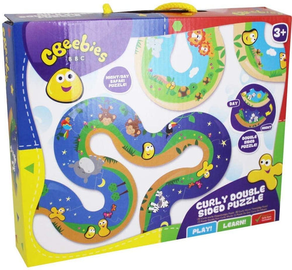 CBeebies Safari Curly Double Sided Puzzle 3+Years