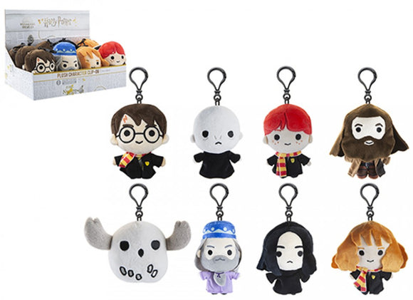HARRY POTTER PLUSH CLIP ON  12CM 8 ASSORTED