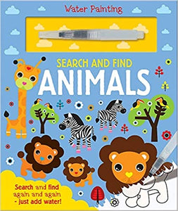Search and Find Animals (Water Painting Search and Find) Hardcover
