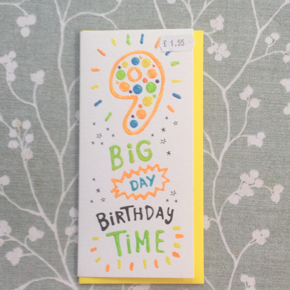 Birthday Card- Big Day 9