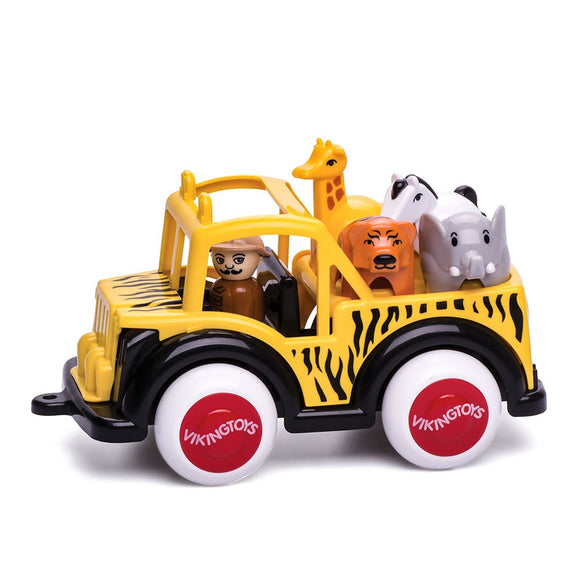Classic – JUMBO – Safari Truck with Guide and Animals from Viking toys