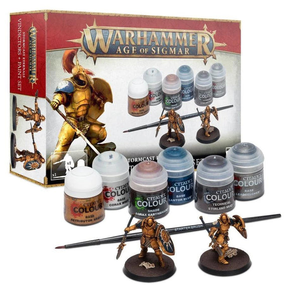 Warhammer  -  Stormcast Eternals Vindictors + Paint Set (60-10)