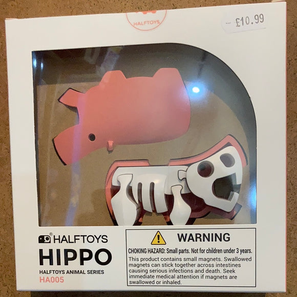 Halftoys Magnetic 3D Animal Jigsaw Puzzle - Hippo