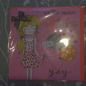 Birthday Card-Girl 9