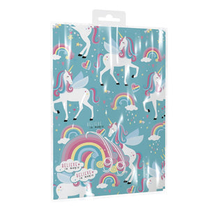 Unicorn 2sheet 2tag - Wrapping Paper