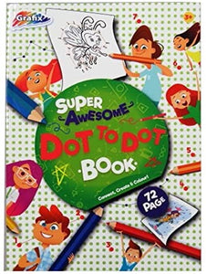 A4 Childrens Grafix Super-Awesome Dot to Dot Book - 72 Pages, Perfect Bound